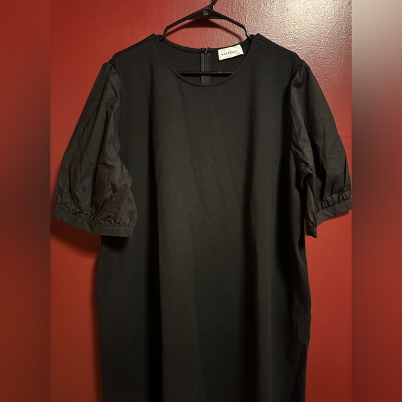 Nordstrom Black Maxi Dress Womens XXL Ponte Knit  Classic Chic Elegant Party - Picture 2 of 9